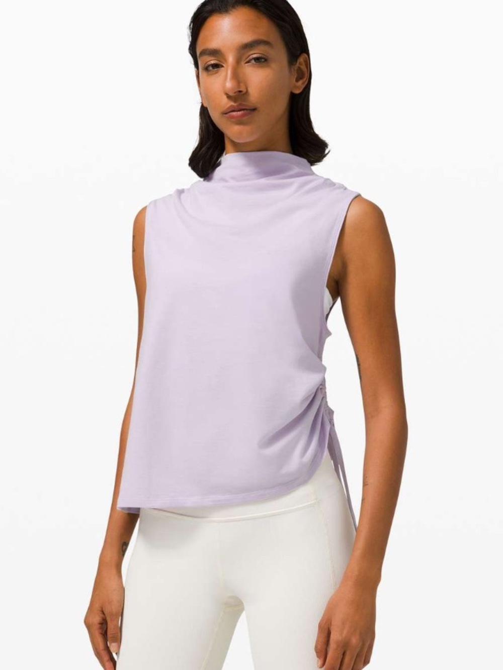 Lululemon LA Side Cinch Mock Neck Tank Women’s Size 6